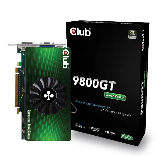 [ggnx-g9824cgi] Geforce 9800 GT Club 8,  1 GB DDR